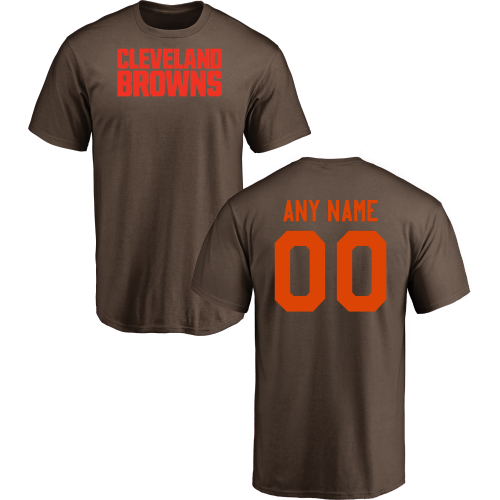Men Cleveland Browns Design-Your-Own Short Sleeve Custom NFL T-Shirt->->Sports Accessory